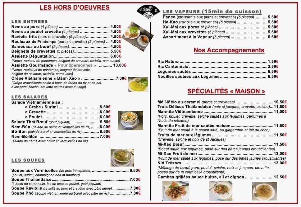 Escale d' Asie - Menu Image 1