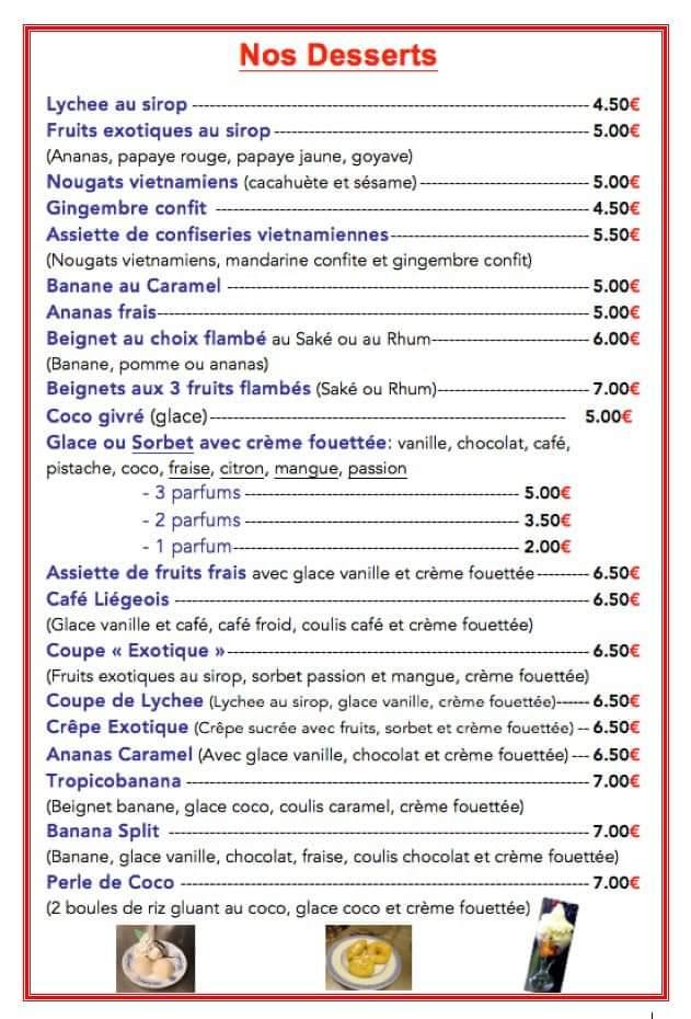 Escale d' Asie - Menu Image 3